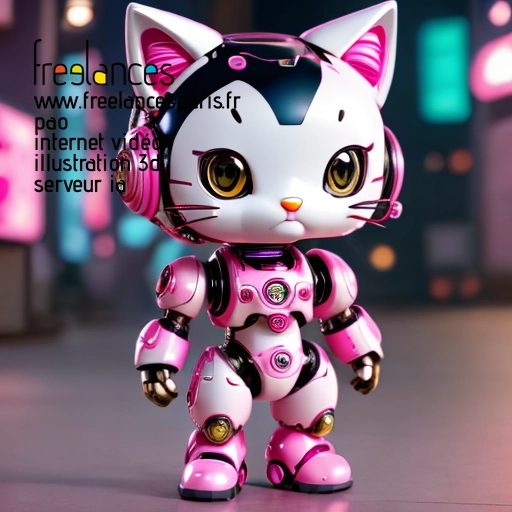 Pao mise en page internet vidéo illustration 3d serveur IA générative AI freelance paris studio de création magazines QTXS82W0